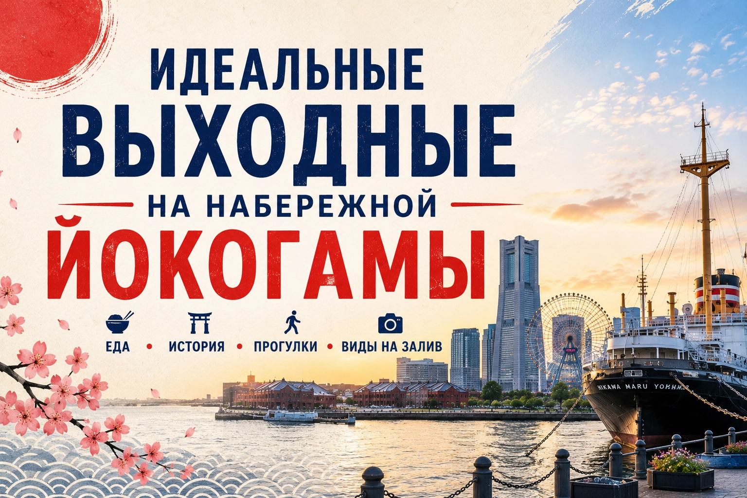 Идеальные выходные на набережной Йокогамы